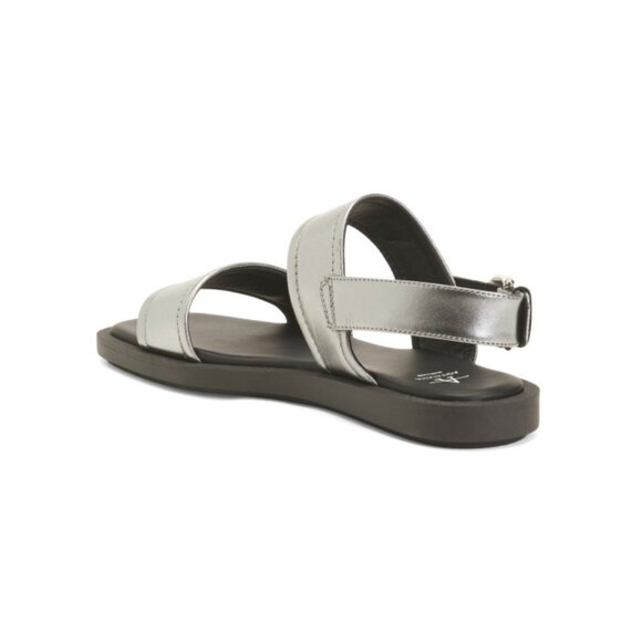 AQUATALIA Anthracite Made In Italy Leather Joni Sandals - Picture 2 of 2